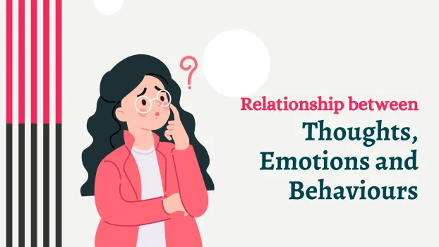 Relationship between thoughts emotions behaviours